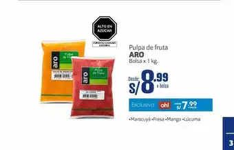 Makro Pulpa de fruta aro oferta