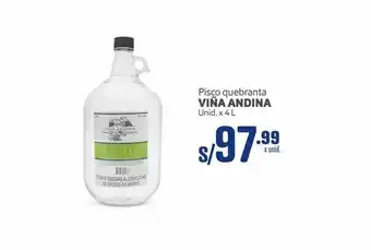 Makro Pisco quebranta viña andina oferta