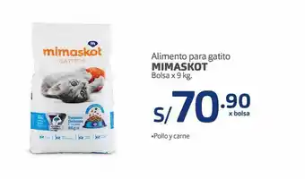 Makro Alimento para gatito mimaskot bolsa x 9 kg oferta