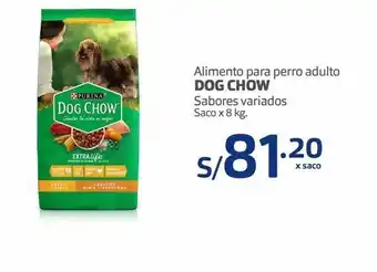 Makro Alimento para perro adulto dog chow sabores variados saco x 8 kg oferta