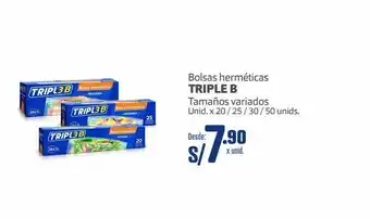 Makro Bolsas herméticas triple b oferta