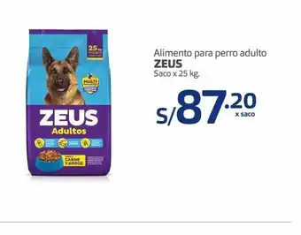 Makro Alimento para perro adulto zeus saco x 25 kg oferta