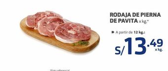Makro Rodaja de pierna de pavita x kg oferta