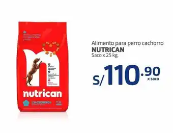 Makro Alimento para perro cachorro nutrican saco x 25 kg. oferta