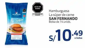 Makro Hamburguesa la súper de carne san fernando bolsa de 14 unids. oferta