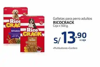 Makro Galletas para perro adultos ricocrack caja x 500 g oferta