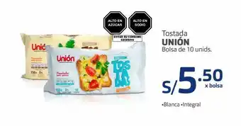 Makro Tostada unión bolsa de 10 unids. oferta
