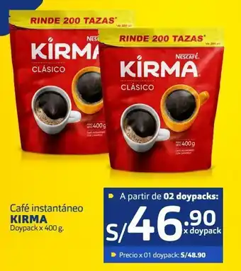 Makro Café instantáneo kirma doypack x 400 g oferta