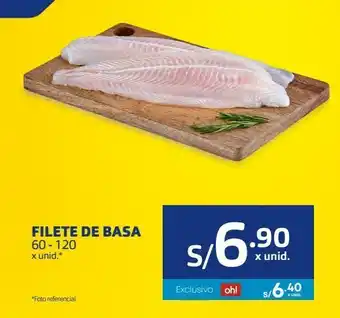 Makro Filete de basa 60 - 120 x unid oferta