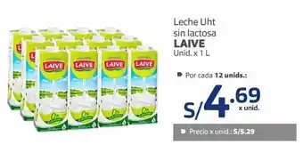 Makro Leche uht sin lactosa laive unid. x 1 l oferta