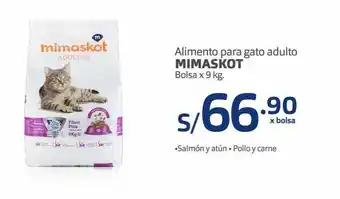 Makro Alimento para gato adulto mimaskot bolsa x 9 kg. oferta