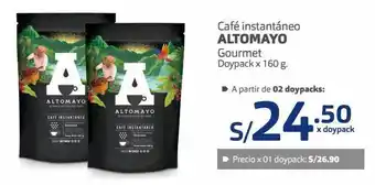 Makro Café instantáneo altomayo gourmet doypack x 160 g. oferta