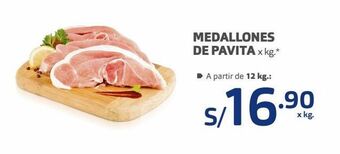 Makro Medallones de pavita x kg. oferta