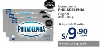 Makro Queso crema philadelphia original unid. x 180 g. oferta