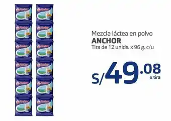 Makro Mezcla láctea en polvo anchor tira de 12 unids. x 96 g. c/u oferta