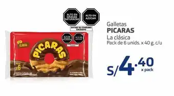 Makro Galletas picaras la clásica pack de 6 unids. x 40 g. c/u oferta