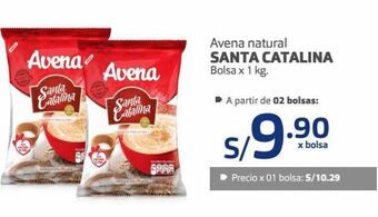 Makro Avena natural santa catalina bolsa x 1 kg. oferta