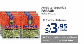 Makro Arveja verde partida faraon bolsa x 500 g. oferta