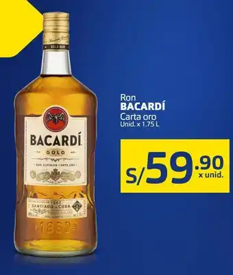 Makro Ron bacardí carta oro unid. x 1.75 l oferta