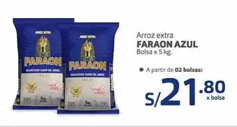 Makro Arroz extra faraon azul bolsa x 5 kg oferta