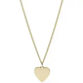Platanitos Fossil collar heart gold-tone stainless steel jf03080710 para mujer oferta