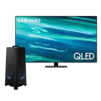 Hiraoka Tv samsung qled 4k smart (2021) 65" qn65q80aagxpe + equipo de sonido samsung bluetooth 500w mx-t50/pe oferta