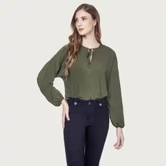 Fina Perú Blusa concepcion verde oferta