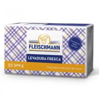 Levadura fresca fleischmann - envase 500 gr - unidad