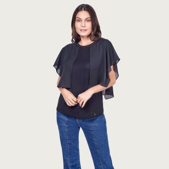 Fina Perú Polo damaris negro oferta