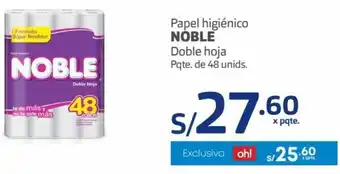 Makro Papel Higiénico SNoble 48Unid oferta