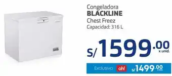 Makro Congeladora Blackline Chest Freez 316L oferta