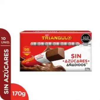 Freshmart Chocolate sin azucar triangulo - caja 10 unds x 17gr c/u - unidad oferta