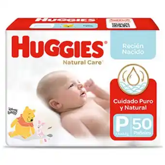 InkaFarma Pañal huggies unisex talla p natural care - bolsa 50 un oferta