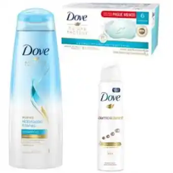 Freshmart Pack dove shampoo hidratación intensa 400 ml + dove desodorante dermo aclarant aerosol 150 ml + dove jabón cuida protege anti oferta