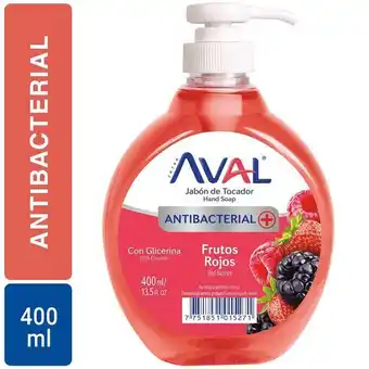 Vivanda Jabón líquido antibacterial aval frutos rojos frasco 400ml oferta