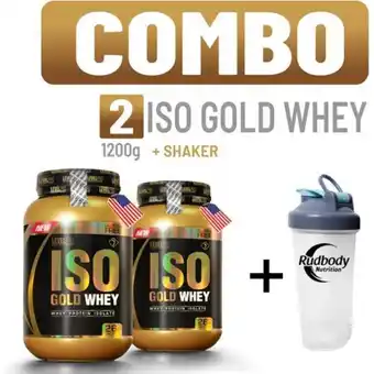 Platanitos Level pro combo level pro - 2 iso gold whey 2.650 libras rich chocolate + shaker oferta