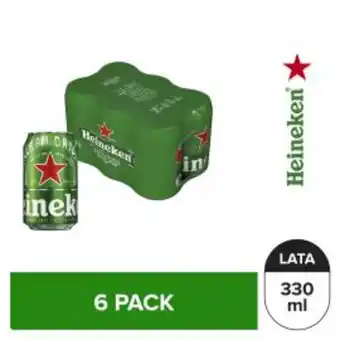 Freshmart Cerveza heineken 6pack - lata 330 ml - unidad oferta