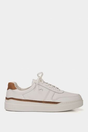 Vélez Zapatilla casual whited de cuero para hombre contrastes oferta