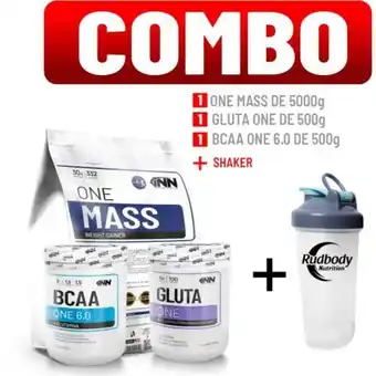 Platanitos Innovate nutrition combo innovate nutrition - one mass 5 kg. chocolate + gluta one 500 gr. + bcaa one 6.0 500 gr. fruit punch oferta