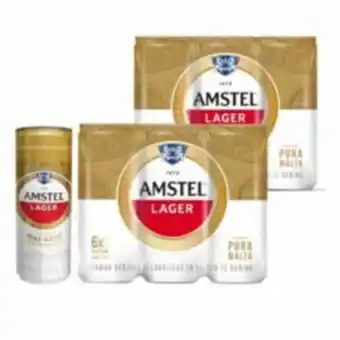 Freshmart Pack x2 cerveza amstel 6pack lata 355 ml - unidad oferta