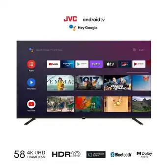 Tottus Tv jvc 58" uhd frameless android tv 11 lt-58kb527 oferta