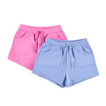 Tottus Pack 2 short french terry niña talla 2 rus/azul oferta