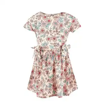 Tottus Vestido mc lazo bebé talla 6m crema oferta