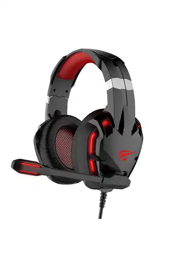 Tiendas EFE Audífonos gamer havit led usb 7.1 g h2001u rojo oferta