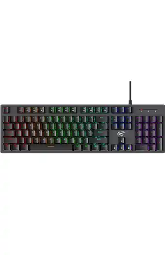 Tiendas EFE Teclado gamer havit rgb gamenote kb858l negro oferta