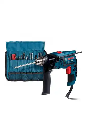 Tiendas EFE Taladro percutor gsb 13 re bosch 650w (cc) + kit 23 pz oferta