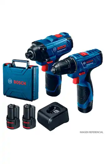 Tiendas EFE Taladro percutor gsb 120 + impacto gdr 120 bosch 12v oferta