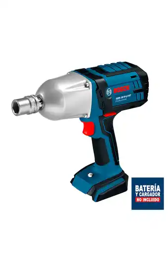 Tiendas EFE Llave de impacto bosch 18v de ½" gds 18v-li oferta