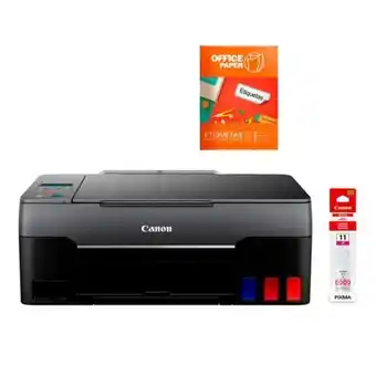 Hiraoka Impresora multifuncional canon pixma g2160 + etiquetas precortadas x 05 hojas a4 - 70 etiquetas + botella de tinta canon gi-1 oferta