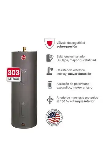 Tiendas EFE Terma eléctrica rheem 303 lt 220/7.5kw oferta